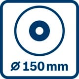 Bosch Akku-Exzenterschleifer GEX 18V-150-3 Professional solo, 18Volt blau, ohne Akku und Ladegerät