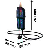 Bosch Spannungsprüfer GVT 1000-15 Professional, Messgerät blau/schwarz, 2x Batterien, Tasche