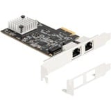 DeLOCK PCI Express x2 Karte zu 2 x RJ45, LAN-Adapter 