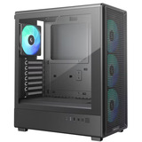 DeepCool CC550 4F, Tower-Gehäuse schwarz, Tempered Glass 
