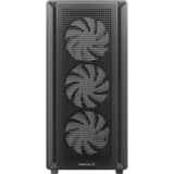 DeepCool CC550 4F, Tower-Gehäuse schwarz, Tempered Glass 