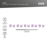 Digitus Farbclips für Patchkabel - Violett, Abdeckung lila