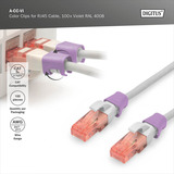 Digitus Farbclips für Patchkabel - Violett, Abdeckung lila