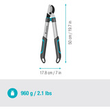GARDENA Astschere EasyCut S grau/türkis, 50cm
