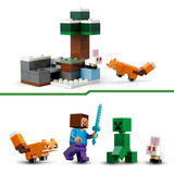 LEGO 21583 Minecraft Steves Abenteuer in der Taiga, Konstruktionsspielzeug 