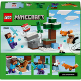 LEGO 21583 Minecraft Steves Abenteuer in der Taiga, Konstruktionsspielzeug 