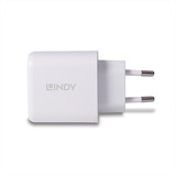 Lindy 30W USB Typ A & C Charger, Ladegerät weiß
