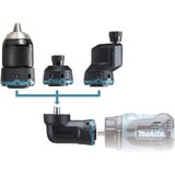 Makita Akku-Bohrschrauber mit Wechselkopfsystem DDF491RTJ, 18Volt blau/schwarz, 2x Li-Ionen Akku 5,0Ah, mit vier verschiedenen Aufsätzen, im Koffer
