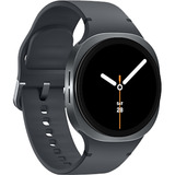 SAMSUNG Galaxy Watch8, Smartwatch dunkelgrau, 44 mm, Sport Band M/L
