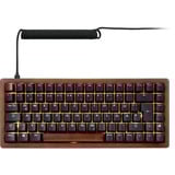 Sharkoon SKILLER SGK50 S3 Wood PBT, Gaming-Tastatur holz/schwarz, DE-Layout, Gateron G Pro 3.0 Yellow