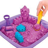 Spin Master Kinetic Sand - Schimmer Sandbox Set lila, Spielsand 454 Gramm Sand