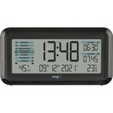 TFA Digitaler Funk-Wecker mit Raumklima BOXX2 schwarz