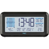 TFA Digitaler Funk-Wecker mit Raumklima BOXX2 schwarz