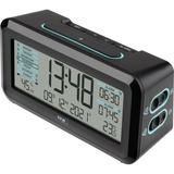TFA Digitaler Funk-Wecker mit Raumklima BOXX2 schwarz