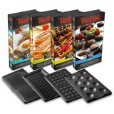 Tefal Snack Collection Set SW854D, Sandwichmaker edelstahl/schwarz, 700 Watt, mit 4 Platten-Sets