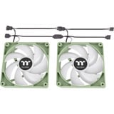 Thermaltake CT140 ARGB Sync PC Cooling Fan Matcha Green, Gehäuselüfter hellgrün, 2er Pack, 140 mm