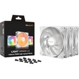 be quiet! Light Wings LX PWM high-speed 120 mm White Triple Pack, Gehäuselüfter weiß, 3er-Pack, 120 mm