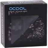 Alphacool Eiszapfen PRO 16mm HardTube Fitting G1/4 - Deep Black, Verbindung schwarz