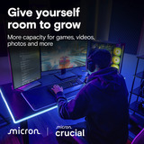 Crucial T710 1 TB, SSD PCIe 5.0 x4, NVMe 2.0, M.2 2280, mit Kühlkörper