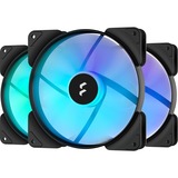 Fractal Design Aspect 14 RGB PWM Black Frame 3er, Gehäuselüfter schwarz/weiß, 3er Pack