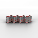 Lindy USB Port Schloss (10 Stück) ohne Schlüssel, Diebstahlschutz rot, Code: ROT