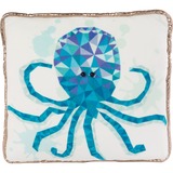 NICI Atlantic Friends Kissen Oktopus blau/beige, 30 x 30 cm