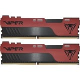 Patriot DIMM 64 GB DDR4-4000 (2x 32 GB) Dual-Kit, Arbeitsspeicher schwarz/rot, PVE2464G400C0K, Viper Elite II, INTEL XMP