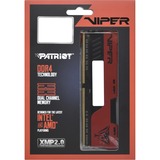 Patriot DIMM 64 GB DDR4-4000 (2x 32 GB) Dual-Kit, Arbeitsspeicher schwarz/rot, PVE2464G400C0K, Viper Elite II, INTEL XMP