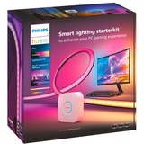 Philips Hue Play Gradient Lightstrip für PC (3x 24-27" Starter-Kit), LED-Streifen schwarz/weiß