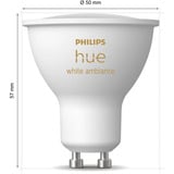 Philips Hue White Ambiance GU10 Smarter Spot, LED-Lampe 