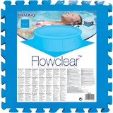 Bestway Bodenschutzfliesen-Set, 8 Stk, 50cm x 50cm, Schutzfolie blau, Poolbodenschutz