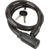 FISCHER Fahrrad Seilschloss schwarz, 80 cm, 18 mm