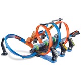 Hot Wheels Korkenzieher-Crash Trackset inkl. 1 Spielzeugauto, Rennbahn
