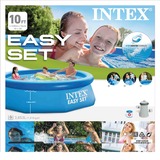 Intex Easy Set Pool® 128122GN, Ø 305cm x 76cm, Schwimmbad blau, Kartuschen-Filteranlage ECO 602G