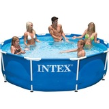 Intex Frame Pool Set Rondo, Ø 305cm x 76cm, Schwimmbad blau