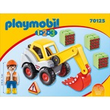 PLAYMOBIL 70125 1.2.3 Schaufelbagger, Konstruktionsspielzeug 