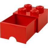 Room Copenhagen LEGO Brick Drawer 4 rot, Aufbewahrungsbox rot