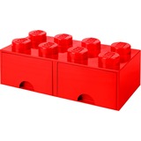 Room Copenhagen LEGO Brick Drawer 8 rot, Aufbewahrungsbox rot