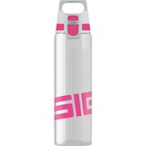 SIGG Total Clear One Berry 0,75 Liter, Trinkflasche grau/pink