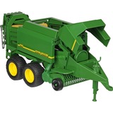 bruder 02017 John Deere Großballenpresse, Modellfahrzeug grün/gelb