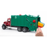 bruder 02812 MACK Granite Müll-LKW, Modellfahrzeug grün/rot