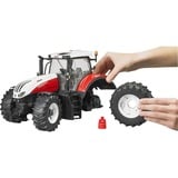 bruder 03180 Steyr 6300 Terrus CVT, Modellfahrzeug weiß/rot