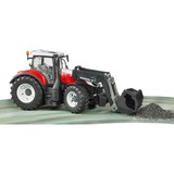 bruder Steyr 6300 Terrus CVT mit Frontlader, Modellfahrzeug weiß/rot