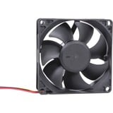 Alphacool ES 80mm 800-6.000rpm Fan 80x80x25mm, Gehäuselüfter schwarz, Two Ball Bearing, PWM, 80 mm