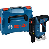 Bosch Akku-Holzklammerer GTH 18V-14 Professional solo, 18Volt, Elektrotacker blau/schwarz, ohne Akku und Ladegerät, in L-BOXX