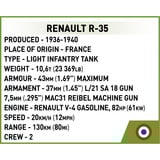 COBI Renault R-35, Konstruktionsspielzeug Maßstab 1:48
