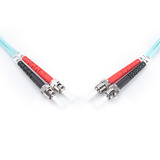 Digitus LWL Patchkabel, Duplex, ST > ST Stecker, Multimode OM3 türkis, 5 Meter
