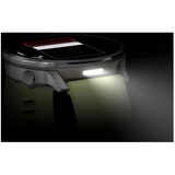 Garmin Venu 4 - 45 mm, Smartwatch silber, Silikon-Armband in hellgelb