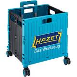 Hazet SHOPPING KART mit HAZET Logo , Trolley hellblau/schwarz, klappbar, Teleskopgriff
