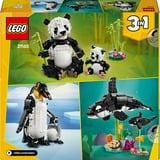 LEGO 31165 Creator 3-in-1 Wilde Tiere: Pandafamilie, Konstruktionsspielzeug 